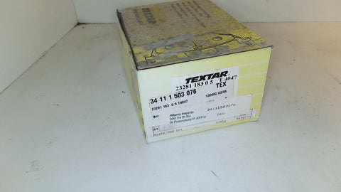 BMW Brake Pads 34111503076 34116770332 TEXTAR (NEW)
