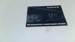 Volvo 240 Owner's Manual Records Book w/Sleeve #033 (Circa 1982 USED)
