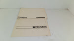 Peugeot 505 Gas Turbo Owner's Manual Record Book #039 (Circa 1989 USED)