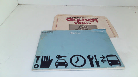 Vintage Volvo 1987 Dealer Directory Manual #064 (USED)