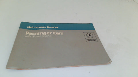 Mercedes 1985's Diesel Owner's Maintenace Records (USED)