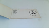 Mercedes 1978's Diesel Owner's Maintenace Booklet (USED)