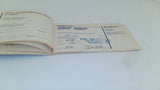 Mercedes 1978's Diesel Owner's Maintenace Booklet (USED)