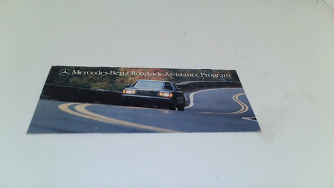 Mercedes 1980's Roadside Booklet (USED)