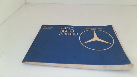 Vintage Mercedes Mid 1980's W123 Diesel Owner's Manual (USED)