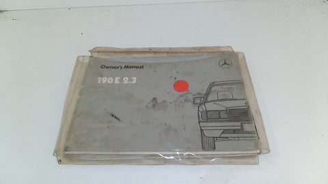 Vintage Mercedes Mid 1980's W201 190E w/2.3 Owner's Manual (USED)