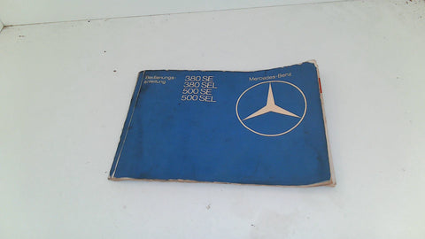 Vintage Mercedes W126 Owner's Manual (USED)
