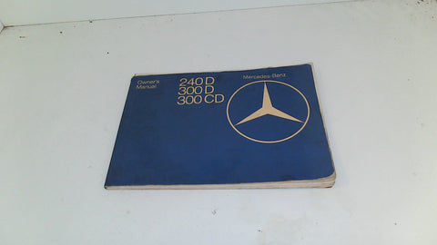 Vintage Mercedes W123Diesel Owner's Manual (USED)